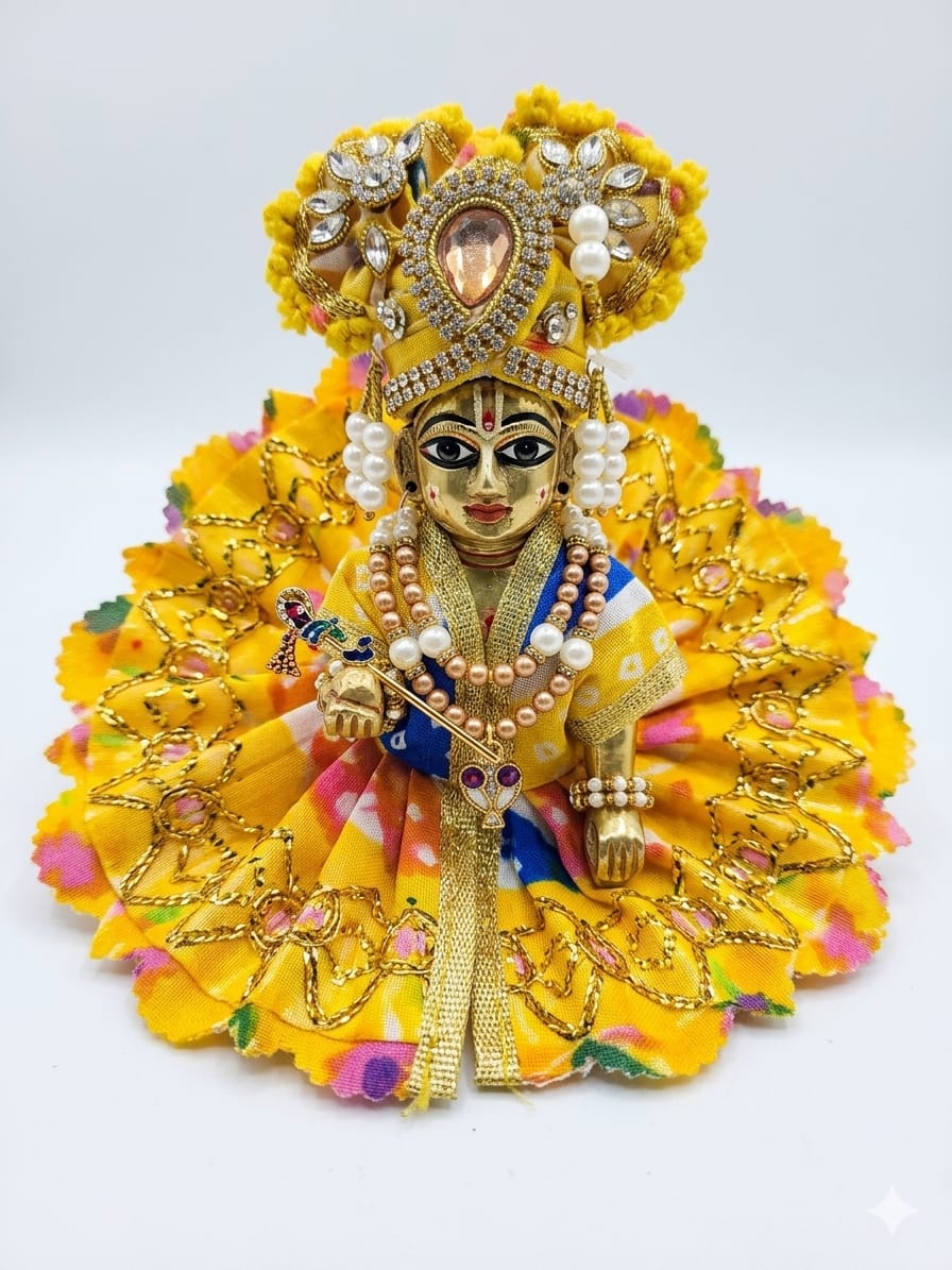 Laddu Gopal Poshak With Mukut - Image 6