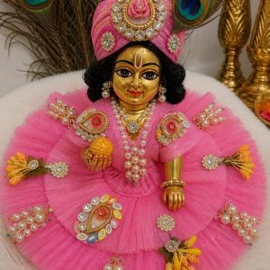 Pink Pearl Designer Laddu Gopal Poshak
