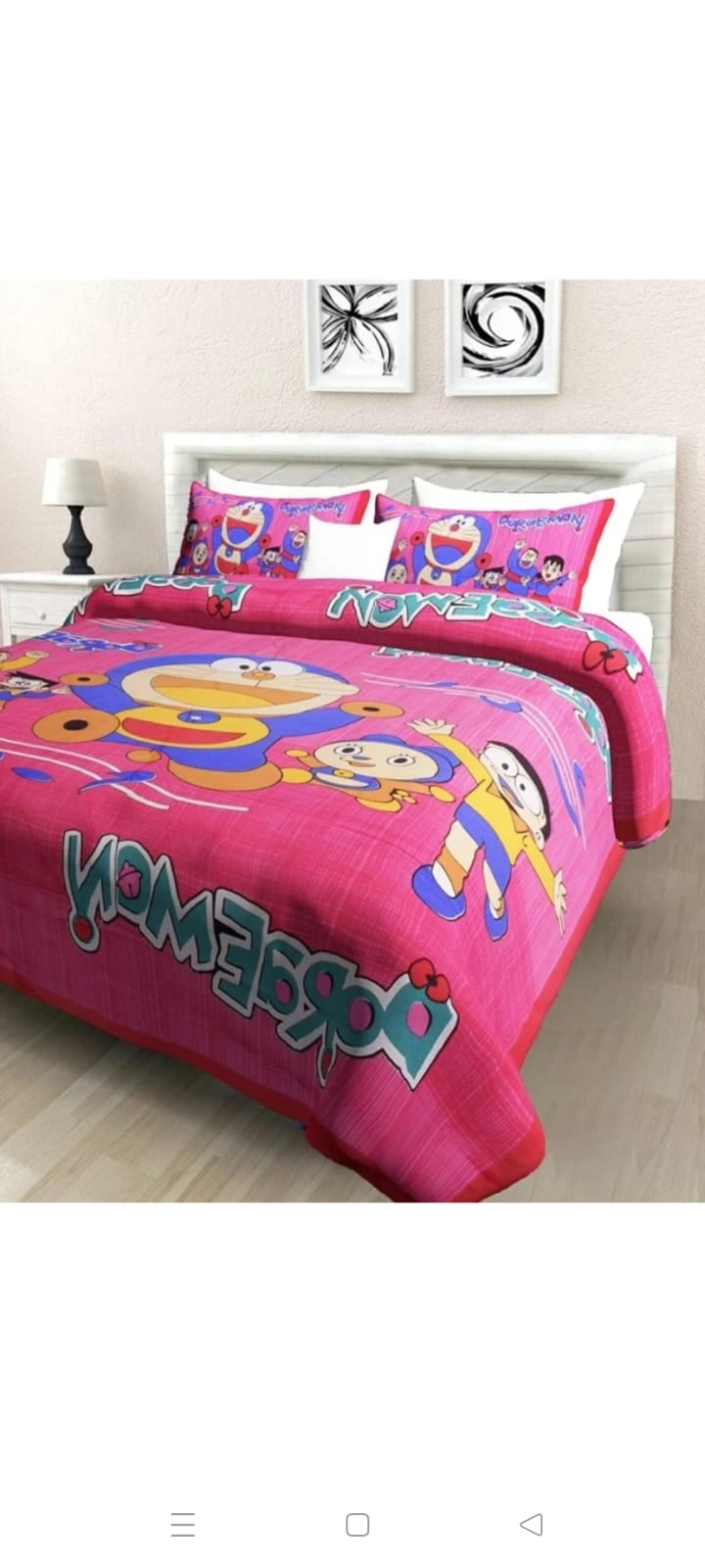 Doremon Cartoon Bedsheet for kids - Image 2